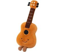 XEERUN Guitar Musical Instrument Doll Plush Toy, Musical Themed Plush,Ukulele Healing Doll, Guitar Stuffed Toy, Skin-Friendly Fabric , Adorable Guitars Plushies for Girlfriend Bedroom Adults Teens