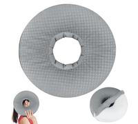 XEERUN Piercing Pillow, Ear Piercing Pillow for Side Sleepers, Donut pillow with hole for ear, Donut Cushion for Ear, Removable cover, Adjustable Filling, Ear Pain Relief, Reduces Ear Pressure (Grey)