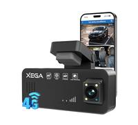 XEGA 4G LTE Dual Dash Cam with Live View OBD Powered Anti-Theft Car Camera