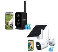 Xega 4G Portable Cellular Security Cameras with SIM Card, NO Wi-Fi CCTV Camera, 180° Rotation, 10000 mAh Battery, 2K Color Night Vision, Motion Detection,2-Way Talk, Cloud/SD IP66, for Indoor/Outdoor