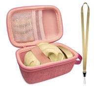 XEGIMOR Hard Carrying Case Compatible with Bitzee Jurassic World Interactive Dinosaur Digital Pets, Protective Case and Lanyard Accessories (Pink)