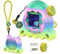 XEGIMOR Silicone Case for Tamagotchi Paradise with Button Cap, Protective Cover with Screen Protector and Lanyard for Tamagotchi Paradise Pet Accessories (Rainbow)