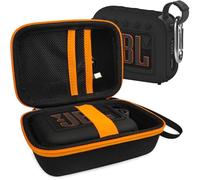 XEGIMOR Silicone Cover and Hard Carrying Case for JBL Go 4 Portable Bluetooth Speaker, Protective Holder Carrier for JBL Go 4 Speaker Accessories (Black)