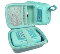 XEGIMOR Silicone Cover and Hard Carrying Case for JBL Go 5 Portable Bluetooth Speaker, Protective Cover for JBL Go 5 Speaker Accessories, Scratch-Resistant and Drop-Proof Case (Teal)
