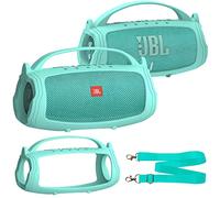 XEGIMOR Silicone Cover Case Compatible with JBL Charge 4/5 Portable Bluetooth Speaker, Soft Skin Sleeve for JBL Charge 4/5 Bluetooth Speaker Accessories (Teal Case, NOT for Wi-Fi Version)