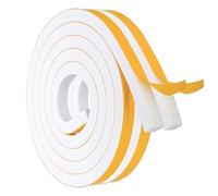 Xeihuul Door Weather Stripping | 16Ft Front Door Weather Stripping - Insulating Weatherproof Adhesive Waterproof Foam Tape for Floor Shower Glass House Window Windshield Frame Car Garage Basement