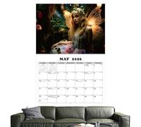 Xeihuul Fairy Wall Calendar 2026,Enchanting Fairy Princess Calendar 2026 - Artistic Home Fantasy Art Mythical Decor for Offices Bedroom Apartment Study Kitchen Living Room