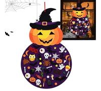 Xeihuul Pumpkin Decorations - Kids Felt Crafts Kit | 2.8Ft Interactive Festive Ornament Toy for Boy Gathering Kids Girl Activities Festival Home Party
