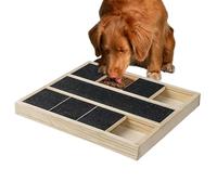 Xeihuul Scratch Pad for Dogs - with Treat Box Wooden Scratcher Toy,Scratching Board for Dogs,for Canine Trimming Grinding Indoor Outdoor