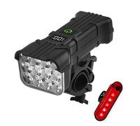 XEILLO Bike Headlight for Bianchi Arcadex Comp Pro Aria Axis Brava C Sport 2,Taillight Cycling Light Night Riding Light Cycling Torch Bicycle Lights Bike Lights Set Accessories,Black B