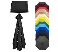 XEISYO 6/8 Ribs Replacement Parasol Canopy, 2m/2.3m/2.5m/2.7m/3m Patio Umbrella Replacement Canopy, Parasol Cover for Outdoor Table Market Yard (F,6Ribs-2.5M/8.2FT)