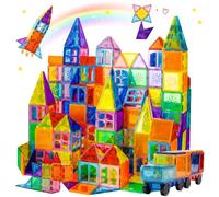 Xekel 120PCS Magnetic Building Blocks, Magnetic Tiles 3D Kids Toys Sets, Building Construction Educational STEM Toys for 3+ Year Old Boys and Girls Christmas Birthday Gifts