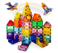 Xekel 40PCS Magnetic Tiles, Magnetic Building Blocks 3D Kids Toys, STEM Educational Toys Travel Sets for Kids Game Building Preschool Construction Toys for 3+ Years Old Girls and Boys Gifts