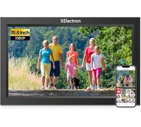 XElectron 15.6 Inch Large Digital Picture Frame, WiFi Digital Photo Frame with 16GB Storage and SD Card Slot/USB Port, Free Storage, 1920x1080 IPS FHD Touch Screen - Gift for Friends and Family