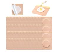 Xelmorant 100pcs Self-Adhesive Castor Oil Belly Button Patch Kit, Highly Absorbent Organic Cotton Wrap, Easy Application, No Castor Oil Included