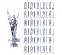 Xelmorant Heavy Duty Drywall Anchor Screws, 60pcs Metal Plasterboard Fixings Set, Self Drilling, Blue Zinc for Home Wall Installations（30 Anchors + 30 Screws ）