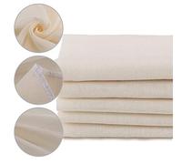 XelNaga 5 Pack Cheesecloth Reusable for Straining, 100% Unbleached Pure Cotton Muslin Cloths, Soft Square Cheese Clothes Weave Fabric Filter for Straining, Cooking, Baking (50 x 50 cm Food Strainer)