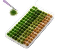 Xelsluthe 120 PCS Model Grass, Static Grass for Diorama, Miniature Scenery, Train Landscape, War Gaming Terrain, DIY Model Layout, Mixed Colors, Resin Material