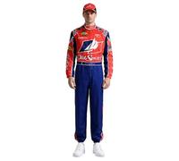 Xelyelmo Ricky Bobby Costume Wonder Bread Jumpsuit Halloween Cosplay, Z3890rd, Medium
