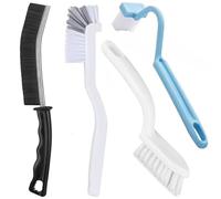 Xemnys Grout Tile Brush, Under Rim Toilet Brush, Crevice Cleaning Brush Gap Cleaner Tool for Bathroom/Shower/Kitchen/Window Groove Corner Rim Cleaning