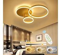 XEMQENER LED Ceiling Light, 42W Dimmable Chandeliers with Color & Brightness Adjustable, Modern LED Ceiling Lamp with Remote & Memory Function for Living Room, Bedroom, Kitchen, Hallway, Office