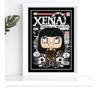 Xena Warrior Princess A3 A4 Print Poster Comic Style Movie Singer Wall Art Home Decor Gift Present Birthday Christmas (A4)