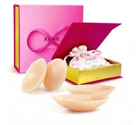 Xene Nipple Covers Invisible for Women - No Show Silicone Nipple Covers, Reusable Adhesive Pasties, Discreet & Comfortable Luxury Packaging