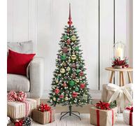 xenia 120cm artificial christmas tree with led string and baubles