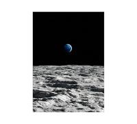 XENIOU Black Grey And White Wall Art Landscape painting beyond the earth Canvas Wall Art, artwork for Bedroom Living Room Bathroom Office Home Decoration(black and white)-60x90cm Unframed