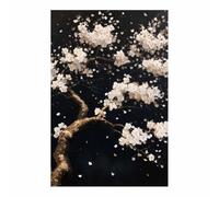 XENIOU Black White Canvas Eclipse ring light Black texture prints for walls, canvas wall art for Living Room Bedroom Bathroom Home Office Wall Decoration(Multicolor)-60x90cm Unframed