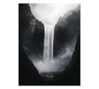 XENIOU Canvas Wall Art Pavilions by the sea modern canvas wall art, decorative paintings, canvas painting wall art for Home Decor.(black and white)-70x100cm Unframed