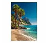 XENIOU Landscape Wall Art Beautiful of Coconut Grove Bay pictures, print canvas poster decor for living room, bathroom Bedroom Home Decoration.(Multicolor)-60x90cm Unframed