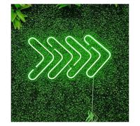 XENITE Hanging Art Neon Signs Arrow Neon Sign Light Dimmable USB Powered for Business Shop Brightness Bathroom Bar Office Room Wall Decor(A,40cm)