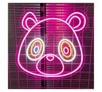 XENITE Hanging Art Neon Signs Bear Neon Sign Graduation Bear Light Dimmable USB Powered for Kids Room Birthday Party Room Home Wall Decor 35cm(E)
