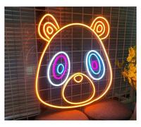 XENITE Hanging Art Neon Signs Bear Neon Sign Graduation Bear Light Dimmable USB Powered for Kids Room Birthday Party Room Home Wall Decor 35cm(G)