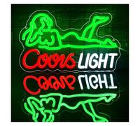XENITE Hanging Art Neon Signs Beer Neon Sign USB Dimmable LED Light for Bar Home Store Bistro Party Club Gaming Room Bedroom Decorations 35x21.3cm