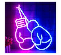 XENITE Hanging Art Neon Signs Boxing Gloves Neon Light Dimmable LED Sign For Wall, Party, Gym, Club Bar, Man Cave, Birthday Surprise 40CM×28CM