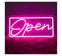 XENITE Hanging Art Neon Signs Business LED Open Neon Sign for Wall Decor Open Neon Light Up Signs for Windows Bar Cafe Club Office Hotel 19.05cmx40.13cm