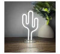 XENITE Hanging Art Neon Signs Cactus Table Lamp, USB Neon Light for Home Birthday Decor Night Light 15cmx25cm(B)