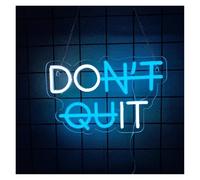 XENITE Hanging Art Neon Signs Don't Quit Neon Sign LED Light Dimmable USB Powered for Bedroom Office Gym Man Cave Game Room Party Wall Decor 32.5cmx21.5cm