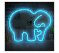 XENITE Hanging Art Neon Signs Elephant Neon Sign LED Lights for Bedroom Man Cave Party Home Aesthetic Wall Decor Powered USB 36.7cmх29cm