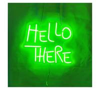 XENITE Hanging Art Neon Signs Hello There Neon Sign 5V USB Neon Lights Room Shop Party Bar Wall Decor Neon Light 33x28cm(D)