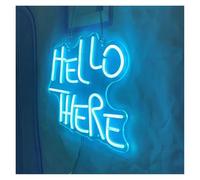 XENITE Hanging Art Neon Signs Hello There Neon Sign 5V USB Neon Lights Room Shop Party Bar Wall Decor Neon Light 33x28cm(E)