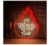 XENITE Hanging Art Neon Signs It's Eating Time Neon Sign Neon Light for Shop Resturant Home Personalized Decor 40cmx51cm