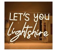 XENITE Hanging Art Neon Signs Let Your Light Shine Neon Sign Christian for Wall Decor Wedding Bedroom Religious Jesus Prayer Room Decoration 40x26.05cm