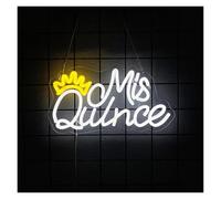 XENITE Hanging Art Neon Signs Mis Quince Neon Signs USB Powered Neon Lights Suitable for Sweet 15 Quinceanera Party Sign Decor Glow Sign 21.6cmx39cm