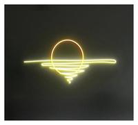 XENITE Hanging Art Neon Signs Neon Sign Sunrise Wave Art Wall Hanging Kids Bedroom Game Room Bar Pub Shop Decorative Lamps Multipurpose 38cm(A)