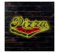 XENITE Hanging Art Neon Signs Pizza Neon Sign Pizza Store Open Welcome Signboard Italy Fast Food Pizza Lovers Decorative Lamps USB Powered 38cm
