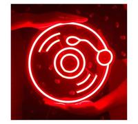 XENITE Hanging Art Neon Signs Retro Record Neon Sign For Wall Decor, Handmade Neon Lights Suitable For Cafe Shop Party Home Wall 40cmx40cm(F)