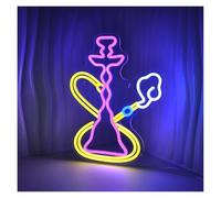 XENITE Hanging Art Neon Signs Shisha Neon Light for Man Cave Room Decor Light Up Sign for Birthday Party Decoration 38x29cm